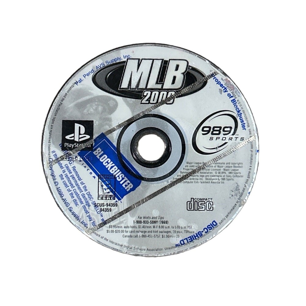 MLB 2001 PS1 Sony PlayStation 1 Disc Only